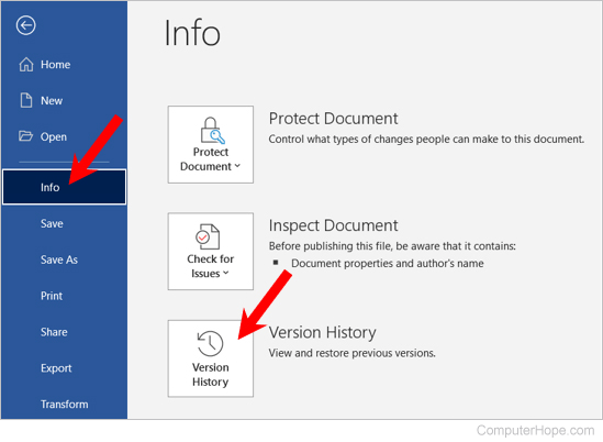 How To View Version History In Microsoft Word