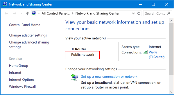 How To Change Firewall From Public To Private