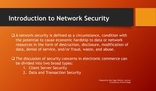 Network Security In E Commerce