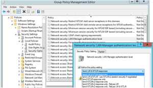 Network Security Lan Manager Authentication Level