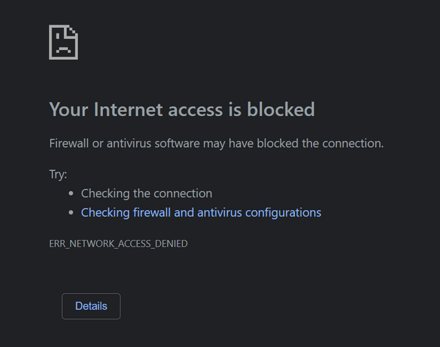 Firewall Or Antivirus Software May Have Blocked The Connection