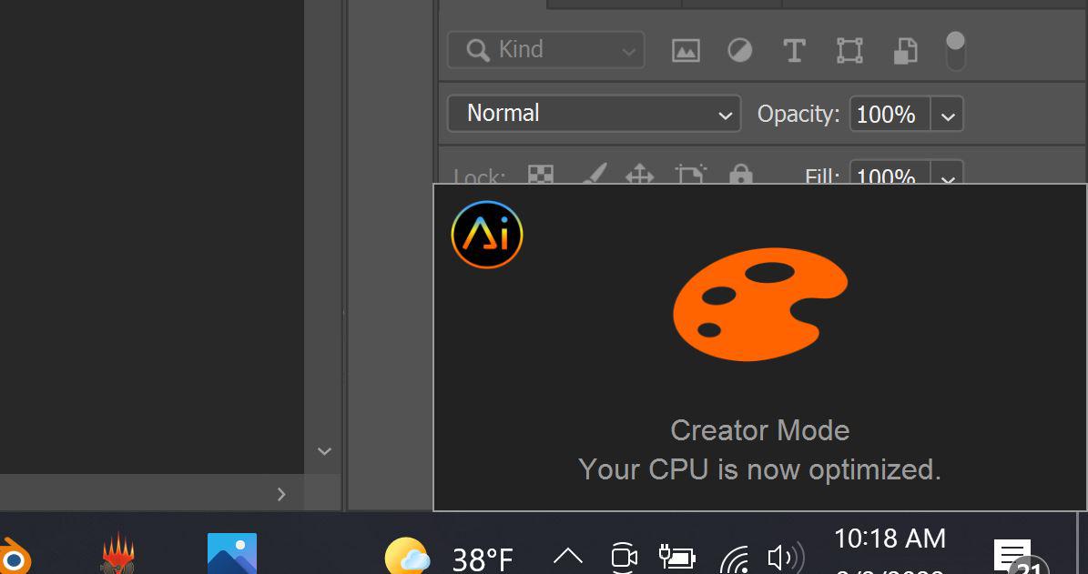 AI Creator Mode Your CPU Is Now Optimized