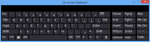 How To Open On Screen Keyboard Windows 8