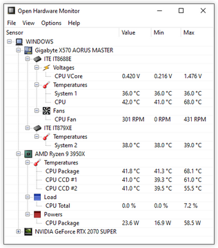 Display CPU Temp On Desktop