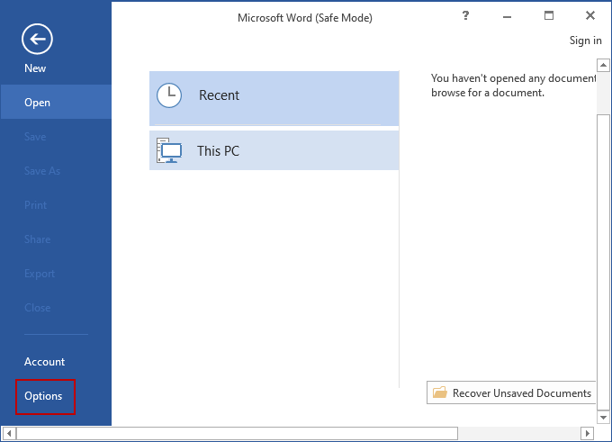 How To Unfreeze Microsoft Word