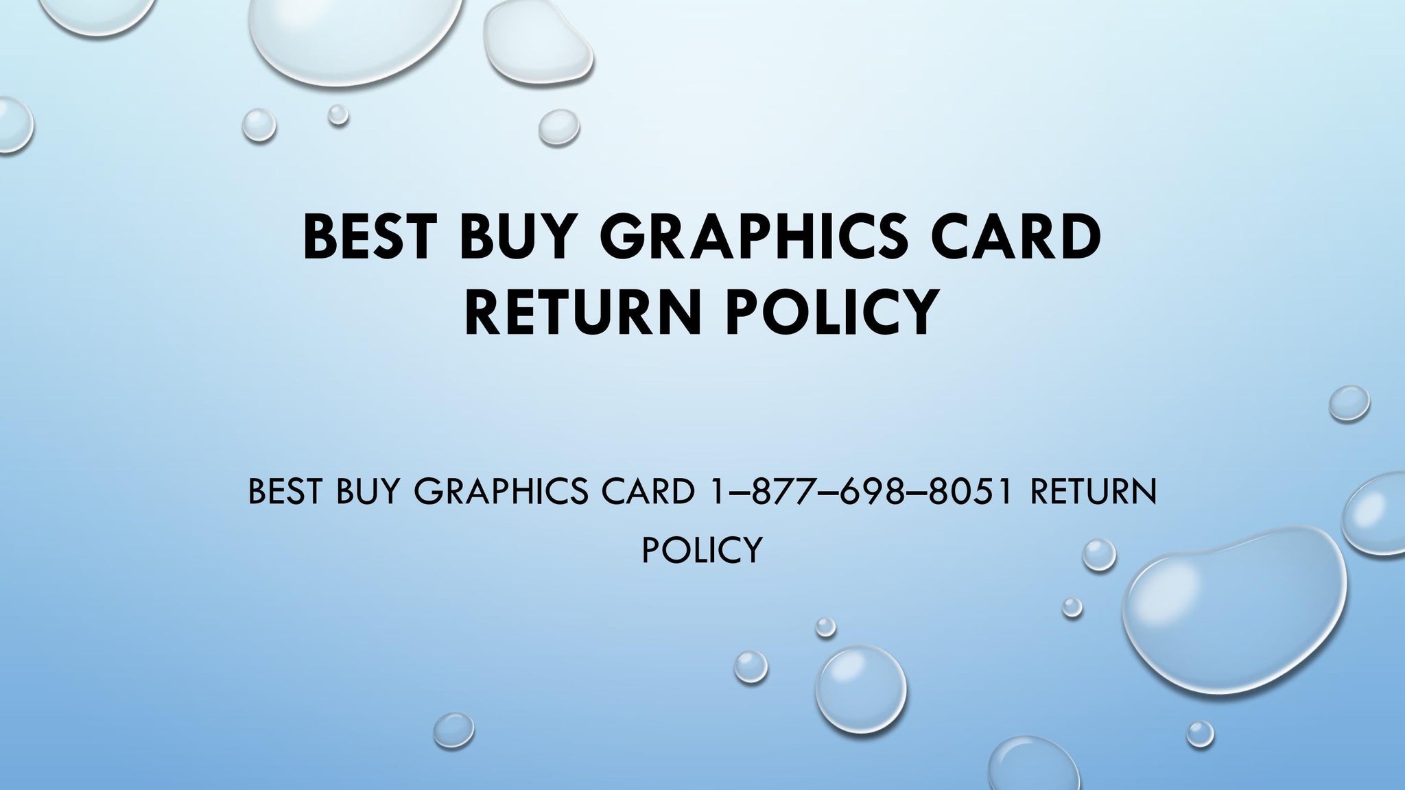 Best Buy Graphics Card Return Policy