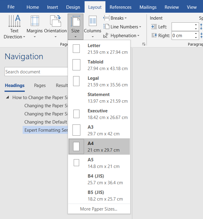 How To Change Page Size In Microsoft Word