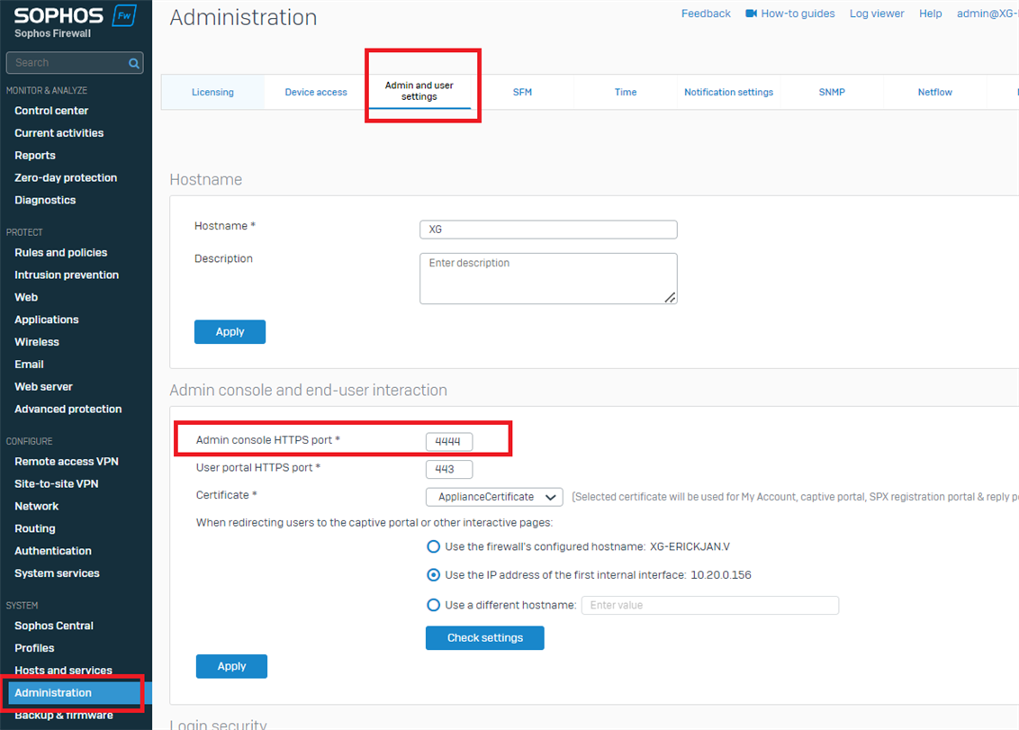 How To Access Sophos Firewall