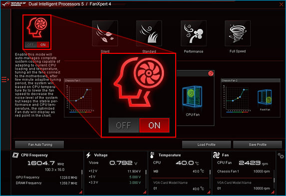 Asus Motherboard CPU Fan Control