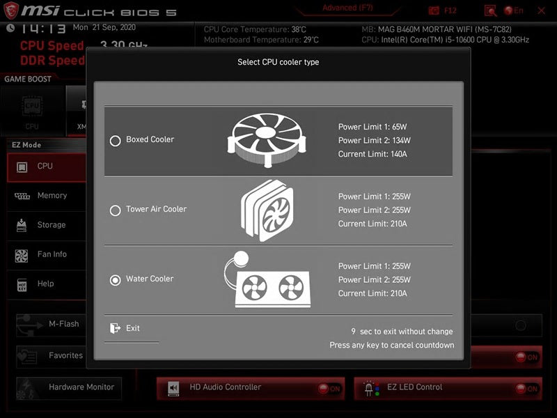 Msi Bios CPU Cooler Tuning