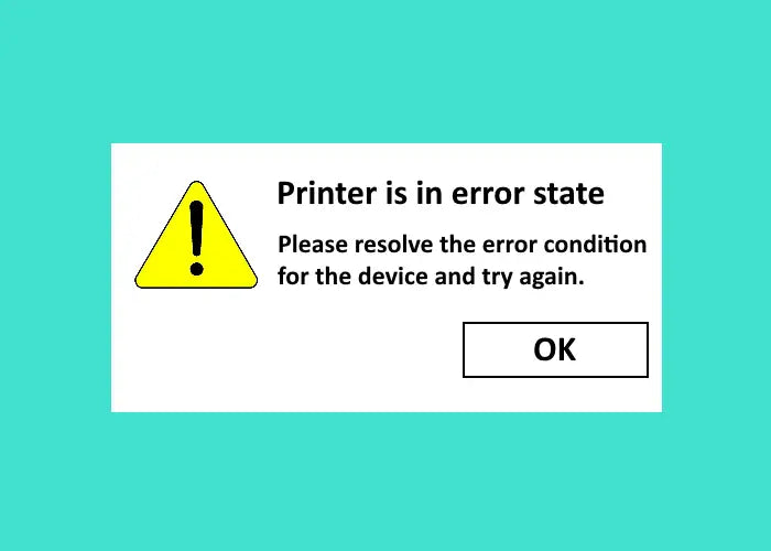 HP Printer In Error State Windows 11