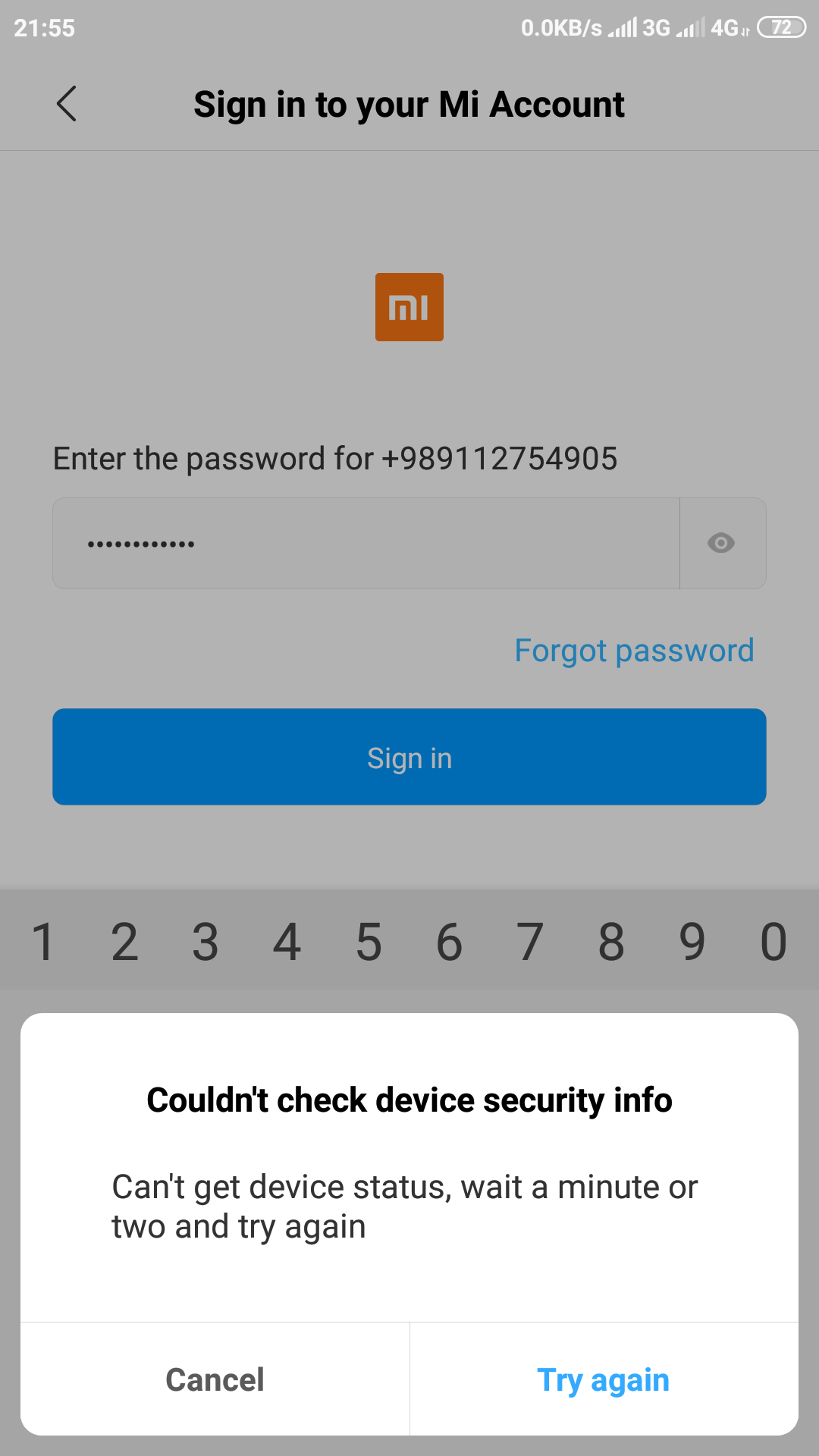 Couldn’t Check Device Security Info