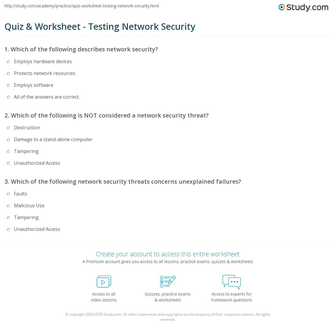 Network Security Quiz Questions And Answers