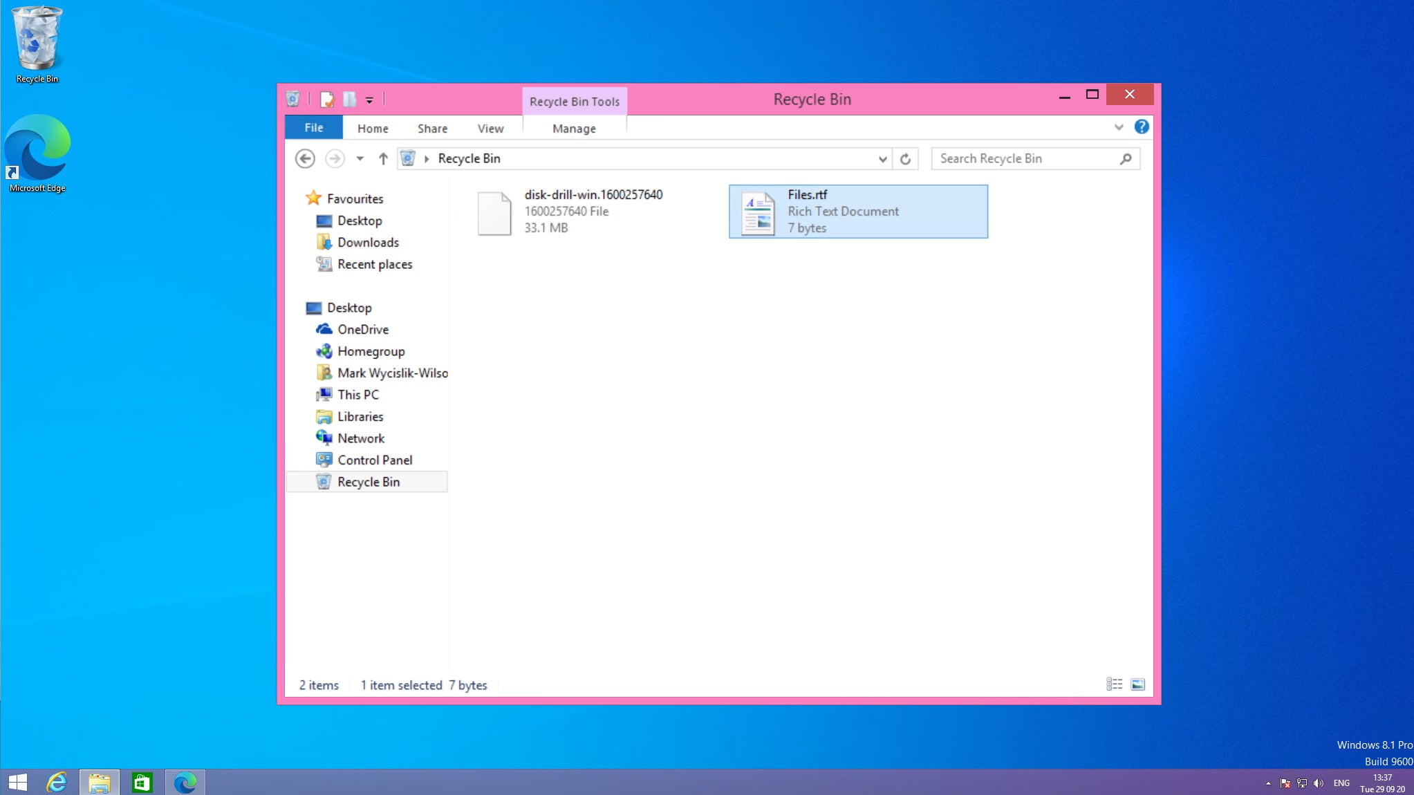 How To Undelete Files Windows 8