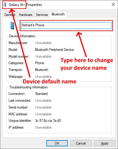 How To Rename Bluetooth Device Windows 10