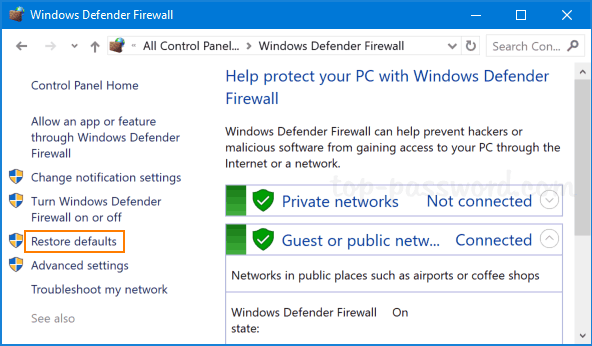 How To Reset Windows Firewall To Default