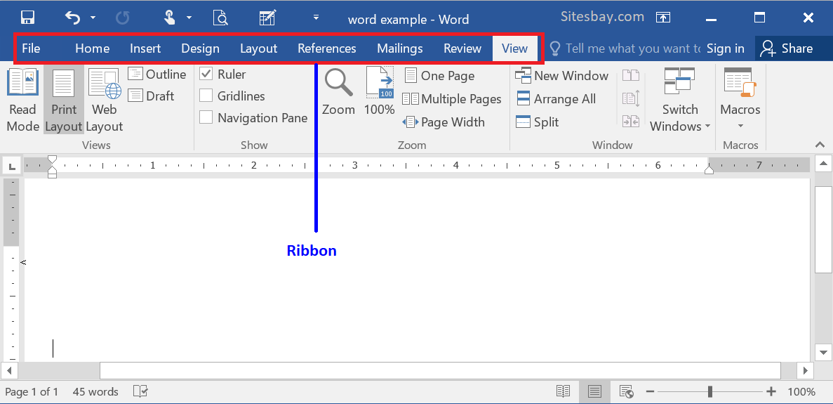 What Are The Tabs In Microsoft Word