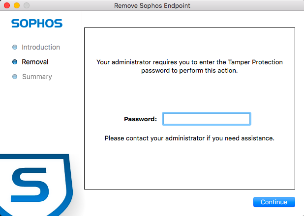 Remove Sophos Antivirus Tamper Protection