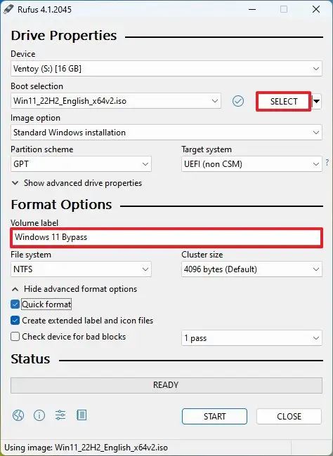 Rufus Windows 11 Unsupported CPU