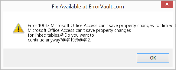 Microsoft Access Can’t Save Property Changes For Linked Tables