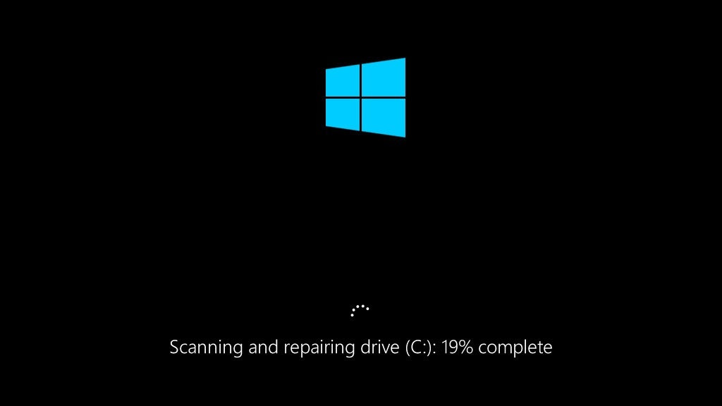 What Does Scanning And Repairing Drive C Mean Windows 10