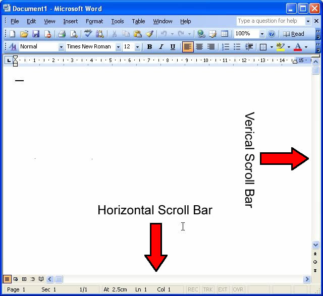 What Is A Scroll Bar In Microsoft Word