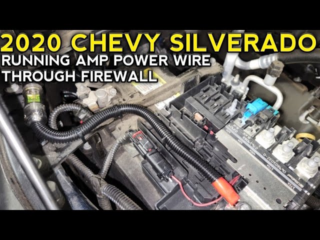 Where To Run Power Wire Through Firewall 2017 Silverado