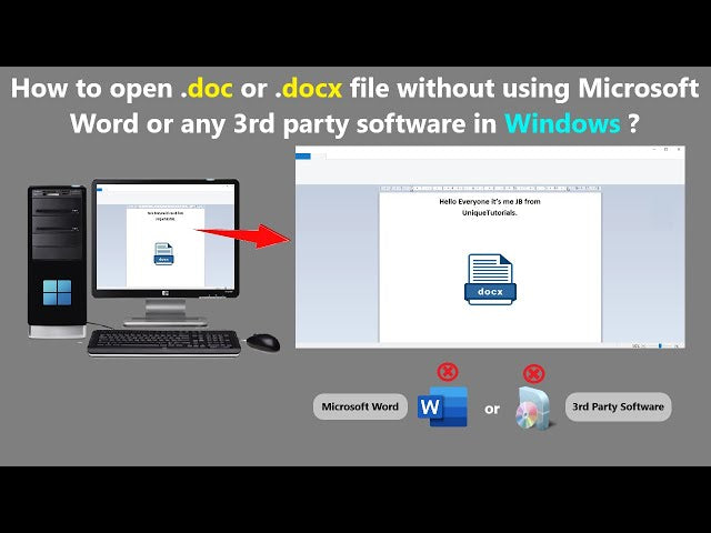 How To Open Doc File Without Microsoft Office