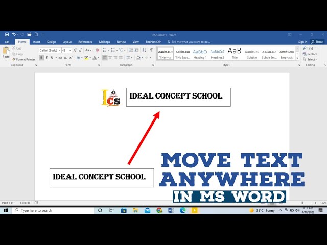 Move To Where Microsoft Word