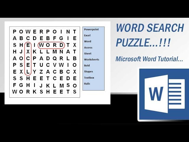 How To Draw Word Puzzle
