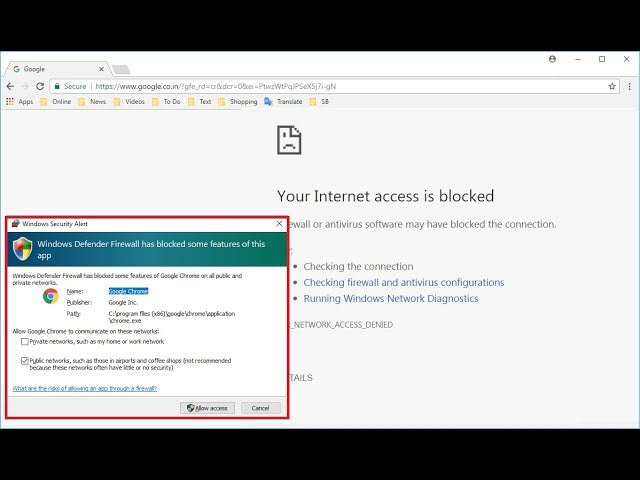 How To Allow Internet Connection Through Firewall