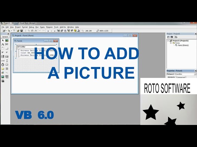 How To Insert Image In Visual Basic