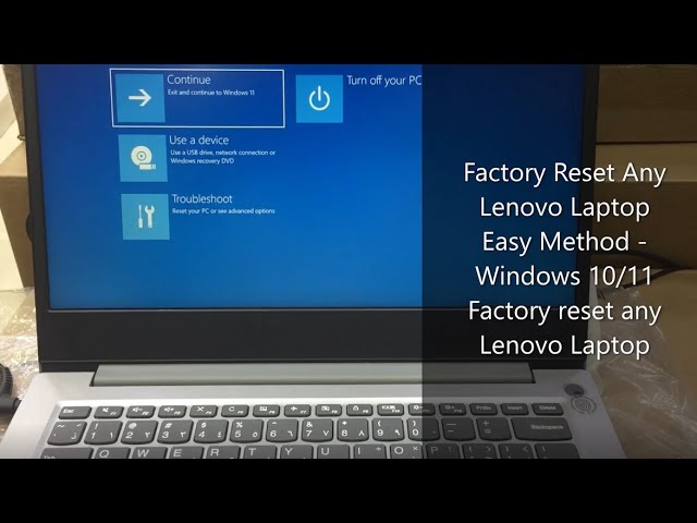 Lenovo Factory Reset Windows 11