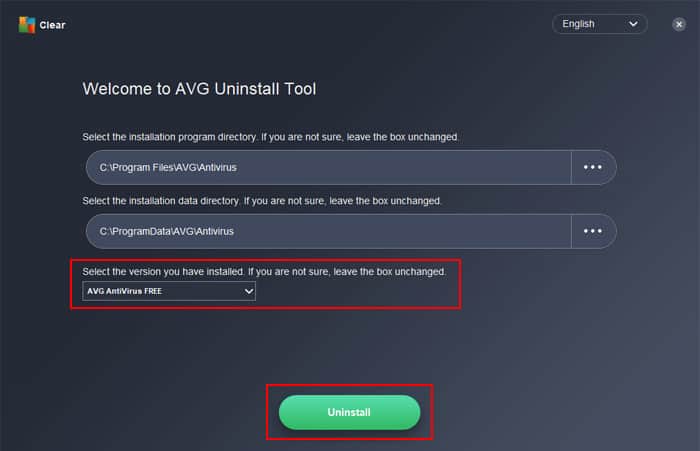 Can’t Delete Avg Antivirus