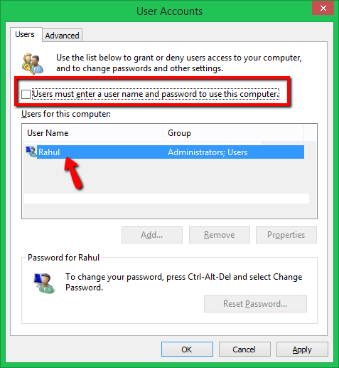 How To Auto Login Windows 8