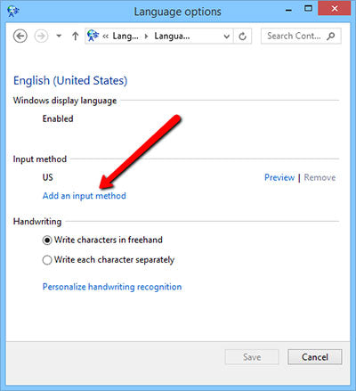 How To Change Keyboard Language Windows 8