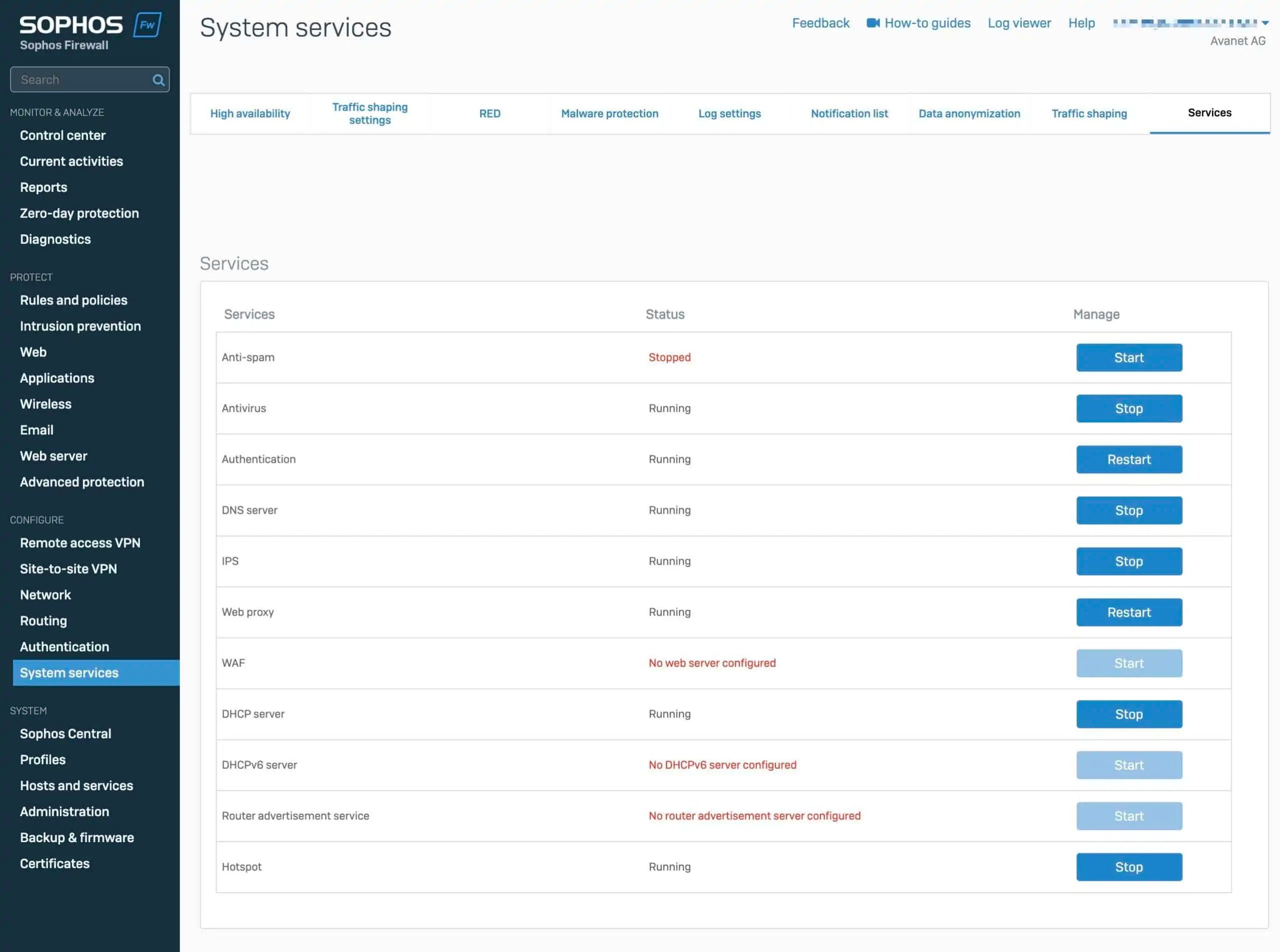 How To Reboot Sophos Firewall