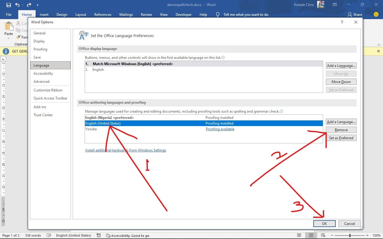 Microsoft Word Do Not Check Spelling
