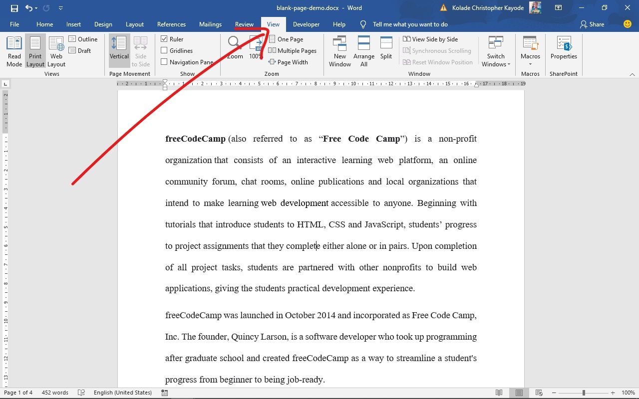 How To Remove Page In Microsoft Word