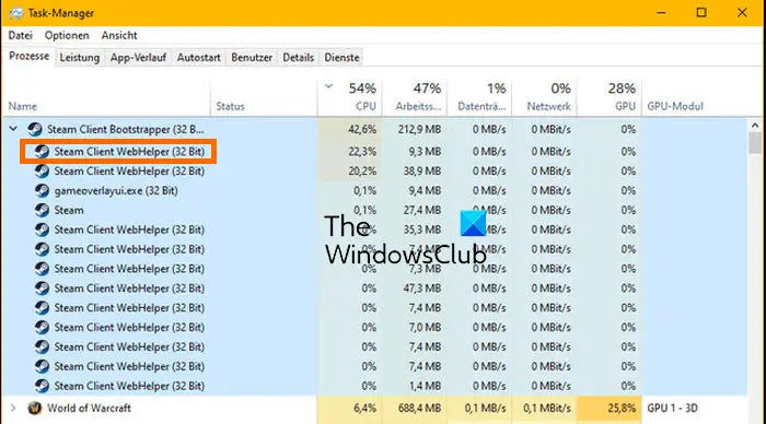 Steam Client Web Helper CPU Usage