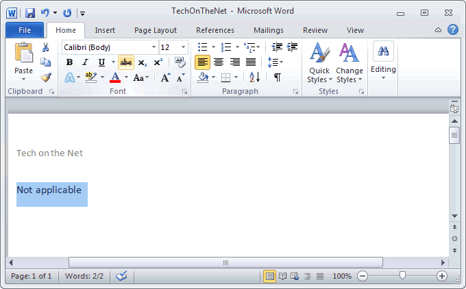 Microsoft Word How To Strikethrough
