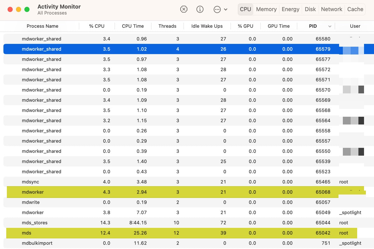 Mac Mdworker High CPU Usage