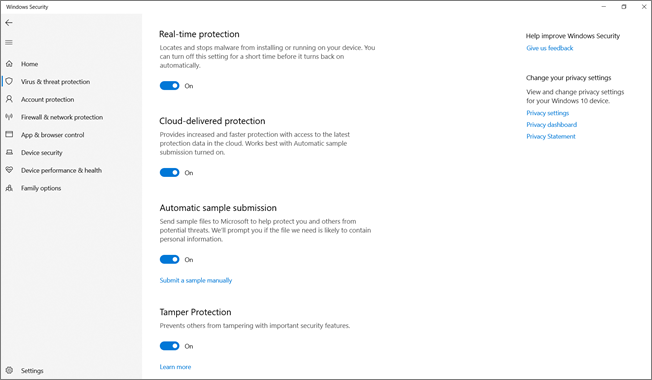 What Does Windows 10 Tamper Protection Do