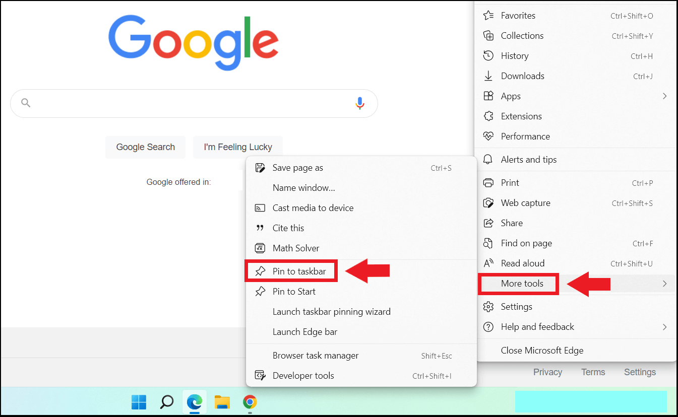 How To Pin Chrome To Taskbar Windows 11