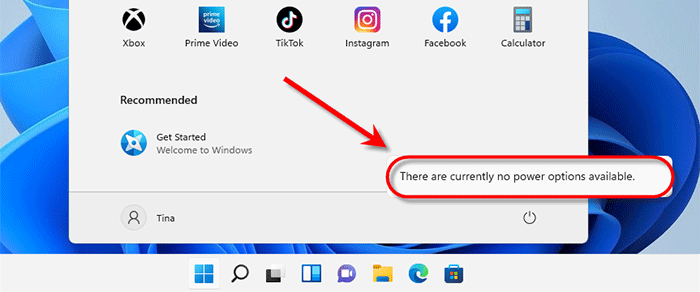 There Are Currently No Power Options Available Windows 11