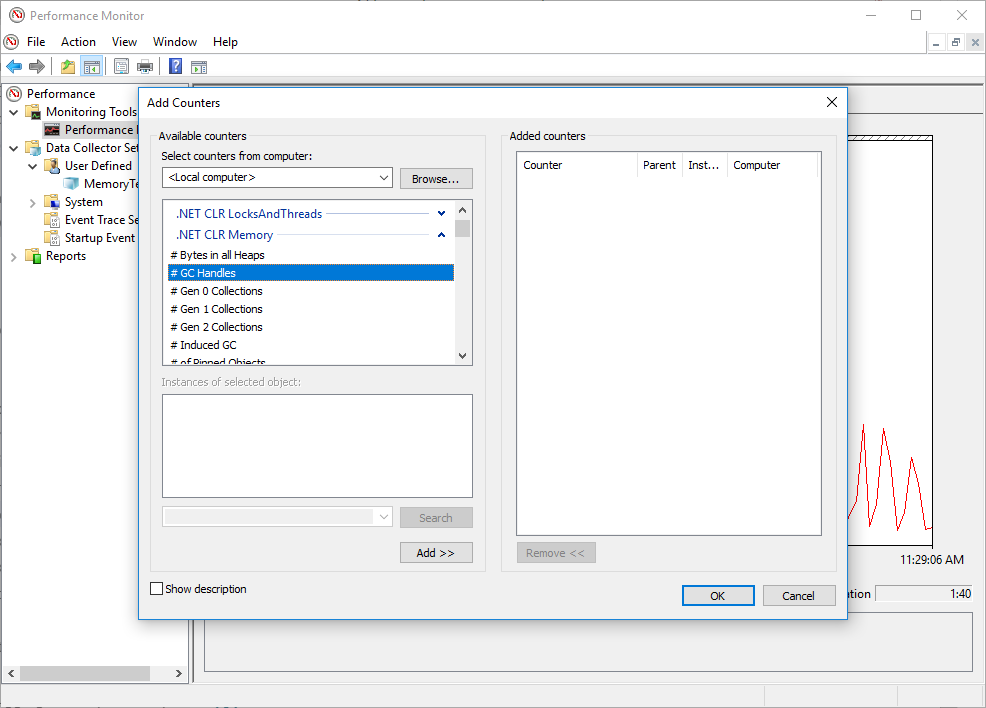 Perfmon Counters For CPU And Memory