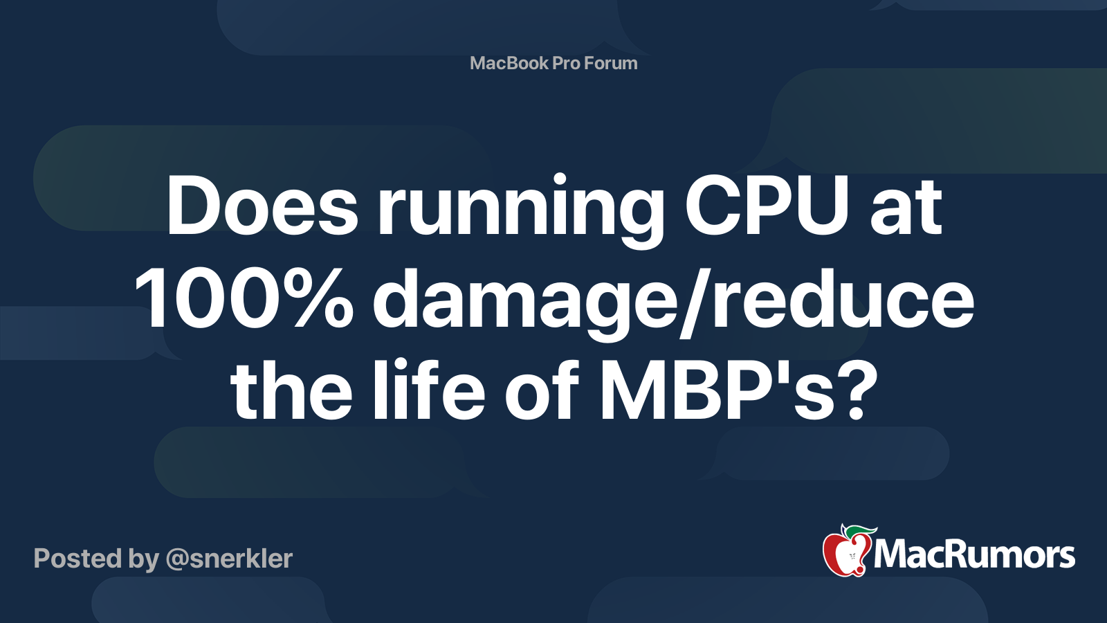 Does Running CPU At 100 Damage It