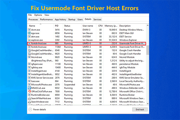 Usermode Font Driver Host High CPU