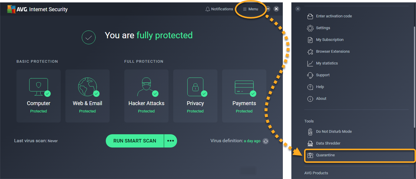 Avg Antivirus Quarantine Folder Location