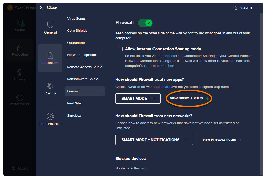 How To Block Application In Avast Firewall